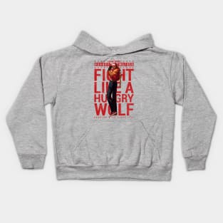 Hungry Wolf Dojo Gym Kids Hoodie